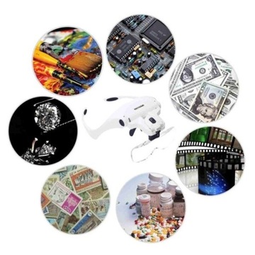 Лупы - увеличительное стекло - линзы 5 шт.