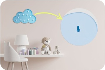 СВЕТОДИОДНЫЙ НОЧНИК ДЛЯ ДЕТЕЙ, ДЕКОРАТИВНЫЙ, НА АККУМУЛЯТОРАХ, RICOKIDS CLOUD