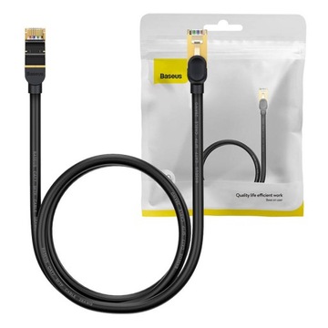 BASEUS KABEL INTERNETOWY PRZEWÓD SIECIOWY LAN ETHERNET RJ45 CAT.7 10GBPS 1M