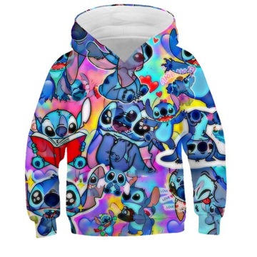 bluza z kapturem Stitch Bluza z wzorem 3D