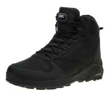 Buty Trekkingowe DK GHOST HIGH Taktyczne OUTDOOR Czarne Trapery 43