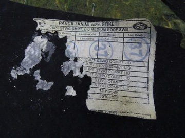 FORD TRANSIT MK7 VII 06-13 ПОТОЛКА ЗАДНЕГО вещевого отделения