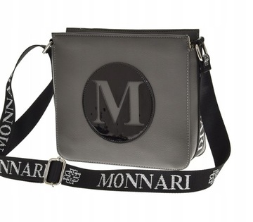 Monnari - torebka listonoszka raportówka szary mat BAG0020-019