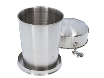 Kubek turystyczny składany metalowy 250ml