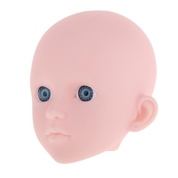 1/4 BJD Kobieta Doll Head Sculpt z niebieskimi