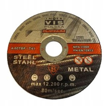 TARCZE TARCZA 125x1mm DO CIĘCIA METALU STALI