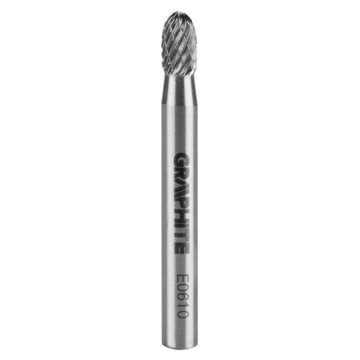 Frez do metalu OWALNY 6x10mm TYP E GRAPHITE