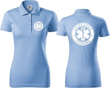 Женская футболка-поло HOME CARER, хлопок