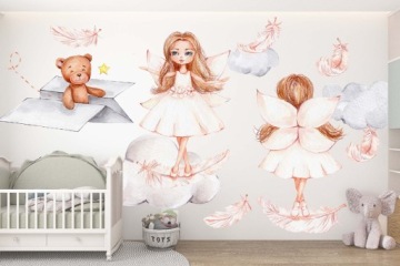 наклейки стикер стены для детей Misie 300