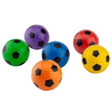 10x PIŁECZKI PIŁKI KULKI KAUCZUKOWE PIŁKI NOŻNE SKACZĄCE SENSORYCZNE 27mm