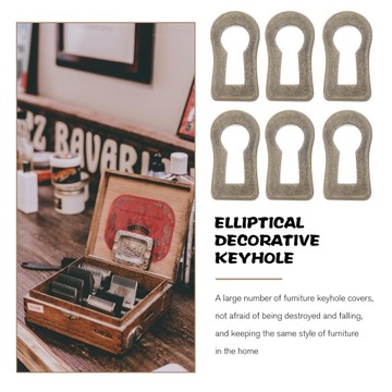 10 шт., антикварная крышка для замочной скважины, металлическая крышка для замочной скважины