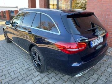 Mercedes Klasa C W205 Kombi Facelifting HYBRYDA 2.0 300 de 306KM 2020 Mercedes-Benz Klasa C 2.0 diesel PLUG IN 306 KM automat zarej w PL zad, zdjęcie 3