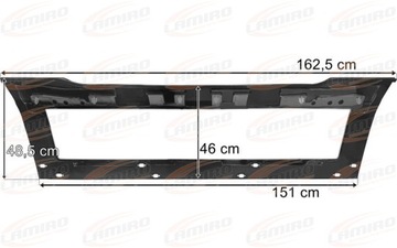 VOLVO FH4 FH5 XL BLENDA ПАНЕЛЬ КРЫШИ СРЕДНЯЯ ВЫСОКАЯ КРЫША