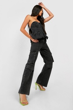 7ded0 BOOHOO JEANSOWY CROP TOP BARDOT S