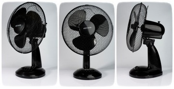 WENTYLATOR BIURKOWY WIATRAK NA BIURKO STOŁOWY MOCNY CICHY 3 prędkości 35W