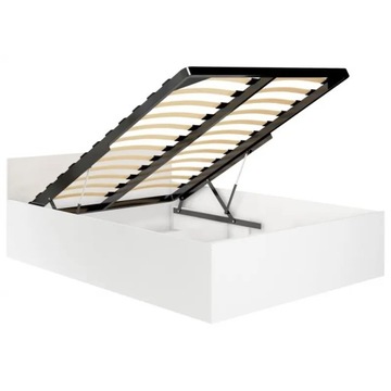 Белая молодежная кровать 100х200 с матрасом