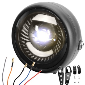 6,5 ДЮЙМОВ ФАРА ПРИВЕЛО ЛАМПА ПЕРЕДНИЙ ДЛЯ МОТОЦИКЛ 12V УТВЕРЖДЕНИЕ УНИВЕРСАЛЬНЫЙ