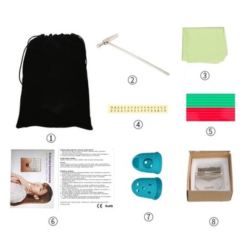 KALIMBA Акриловый инструмент Портативное фортепиано с 17 клавишами и футляром