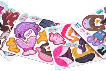 МАГНИТНЫЕ БЛОКИ КНИГА-ПАЗЗЛ ЕДИНОРОГ ОДЕЖДА КУКЛА-ПАЗЗЛ