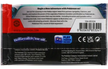 ККИ POKEMON АЛАЯ И ФИОЛЕТОВАЯ КОРОБКА 36 карт-БУСТЕРОВ