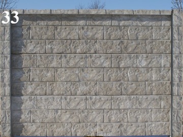 ogrodzenia betonowe płot betonowy płyty ogrodzenie przęsła H-150 cm.