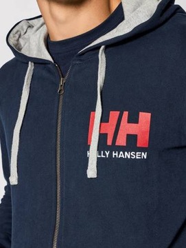 Bluza męska HH Logo Full Zip Hoodie Navy 34163-597 r. M