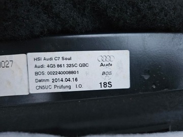 ЭЛЕКТРИЧЕСКАЯ ШТОРКА ЗАДНЕГО СТЕКЛА AUDI A6 C7 4G СЕДАН КОМПЛЕКТ