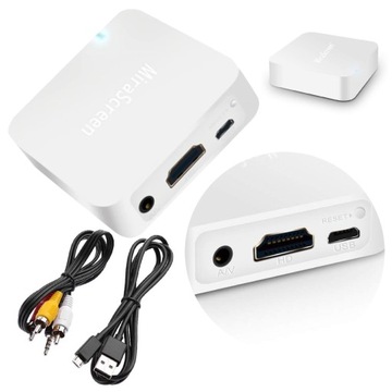 MiraScreen WiFI CAR X7 do auta AV HDMI chinch klonowanie iOS