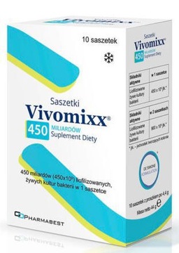 VIVOMIXX 450 MLD BAKTERII PROBIOTYK 10 SASZETEK