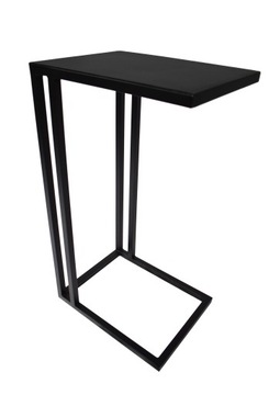 Stolik boczny no5 pod laptopa loft blat blacha mat