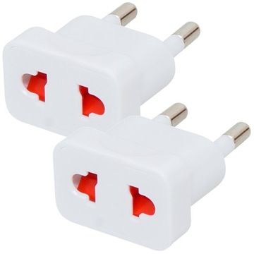 2 SZT PRZEJŚCIÓWKA ADAPTER PODRÓŻNY MINI PL GN USA