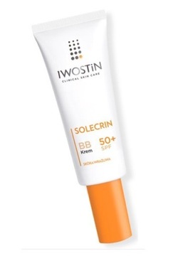 IWOSTIN SOLECRIN Lekki Krem BB SPF50+ 30ml wyrównuje koloryt