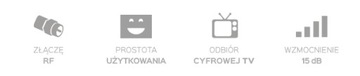 АВТОМОБИЛЬНАЯ ТВ АНТЕННА DVB-T 12В/24В ПАНЕЛЬ LTE