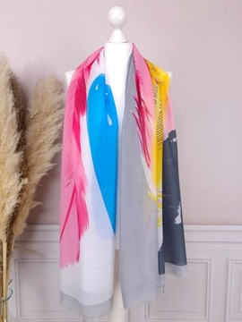 модный ПЛЯЖНЫЙ ШАРФ ПАРЕО модная накидка-туника FINGERS КРАСИВЫЕ ЦВЕТА ШАРФА