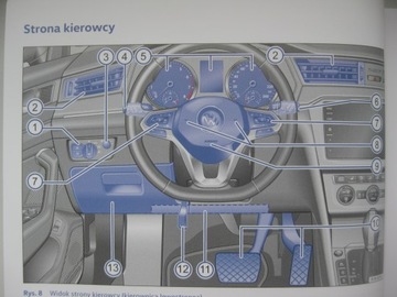 VW Passat B8 2019-2021 Руководство пользователя на польском языке VW Passat Variant B8 цвет