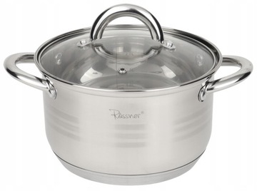 GARNEK STALOWY 18cm 2,5L 7-warstwowe dno GAZ INDUKCJA RossnerAustria