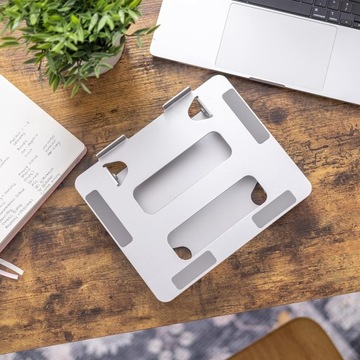STOLIK POD LAPTOPA TABLET PODSTAWKA ALUMINIOWY REGULOWANY SKŁADANY STOJAK