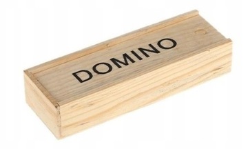 Gra Domino w Drewnianym Pudełku 28 Elementów LEAN