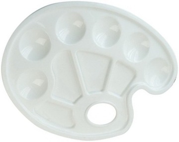 BIAŁA PLASTIKOWA PALETKA DO MIESZANIA FARB