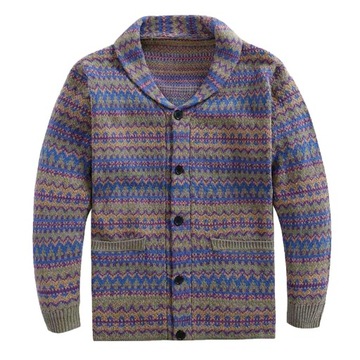 Men’S Vintage Cardigan Knitted Coat Sweater Autum