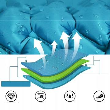 ПОРТАТИВНЫЙ НАДУВНЫЙ МАТРАС, САМОНАДУВАЮЩИЙСЯ КОВРИК ДЛЯ СПАНИЯ В КЕМПИНГЕ