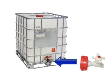 Zawór czerpalny 1/2 cala - IBC ZBIORNIK 1000L Kran