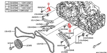 SUBARU NAPINACZ ŁAŃCUCHA ROZRZĄDU 2.0 DIESEL EE20Z