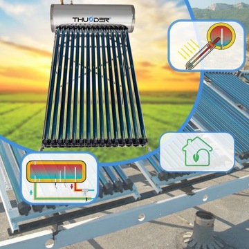 СОЛНЕЧНЫЙ КОЛЛЕКТОР ГРОМ ДАВЛЕНИЯ 150Л