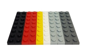 LEGO 3460 PŁYTKA 1X8 MIX KOLORÓW 10 SZT.
