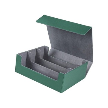 Etui na karty do talii mieszczące ponad 1800 kart, zielone, w kolorze szarym
