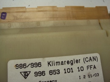 PANEL KLIMATIZACE CLIMATRONIC CLIMATRONIK PORSCHE 911 996 99665310110