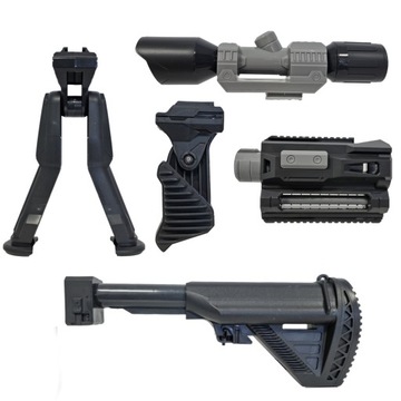 НАБОР ИЗ 5 ДОПОЛНЕНИЙ NERF РУЧКА ДЛЯ СТОЛКА