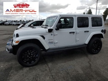 Jeep Wrangler IV 2022 Jeep Wrangler UNLIMITED SAHARA 4XE 2022, od ubezpieczalni 2.0 Hybryda 375KM