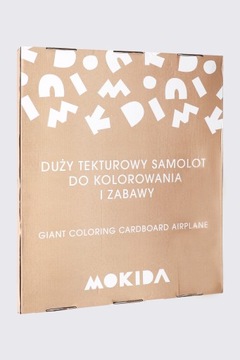Большой картонный самолет для раскрашивания и веселья Mokida